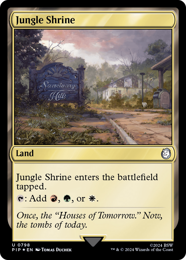 Jungle Shrine (Surge Foil) [Fallout] | Rook's Games and More