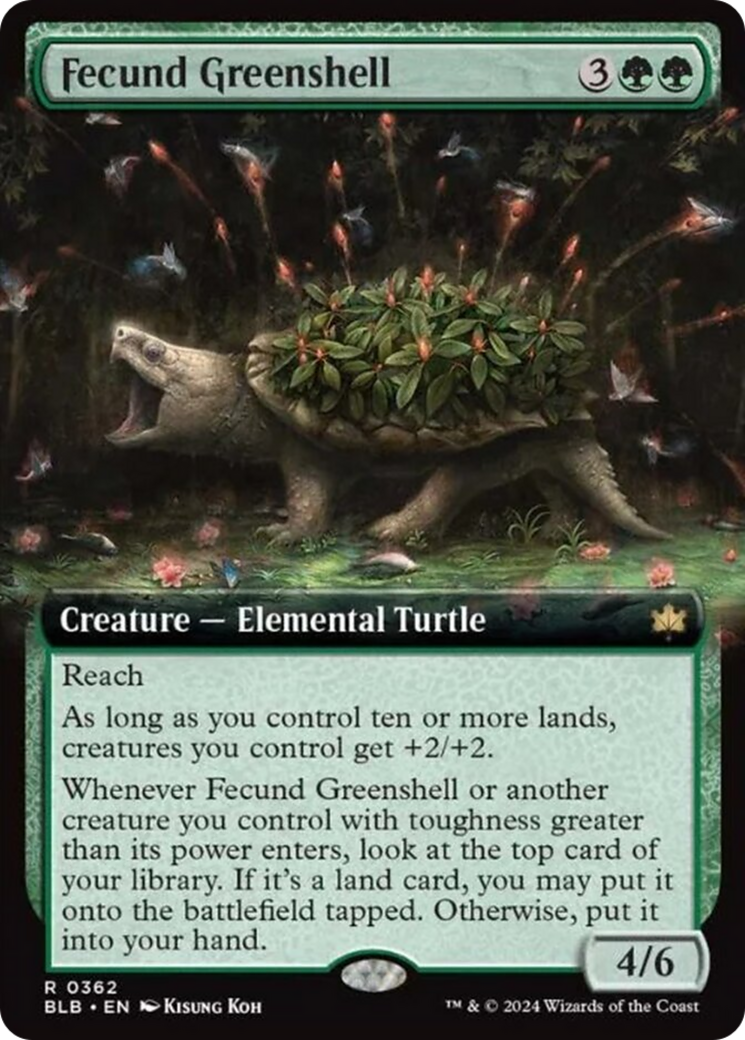 Fecund Greenshell (Extended Art) [Bloomburrow] | Rook's Games and More