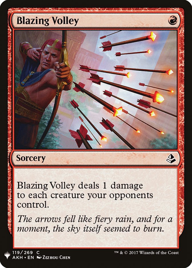 Blazing Volley [Mystery Booster] | Rook's Games and More