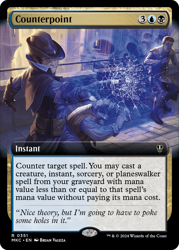 Counterpoint (Extended Art) [Murders at Karlov Manor Commander] | Rook's Games and More