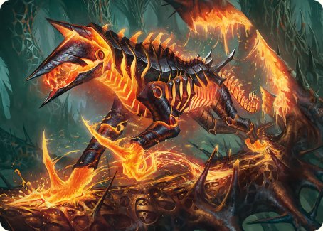 Kuldotha Cackler Art Card [Phyrexia: All Will Be One Art Series] | Rook's Games and More