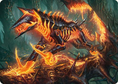 Kuldotha Cackler Art Card [Phyrexia: All Will Be One Art Series]