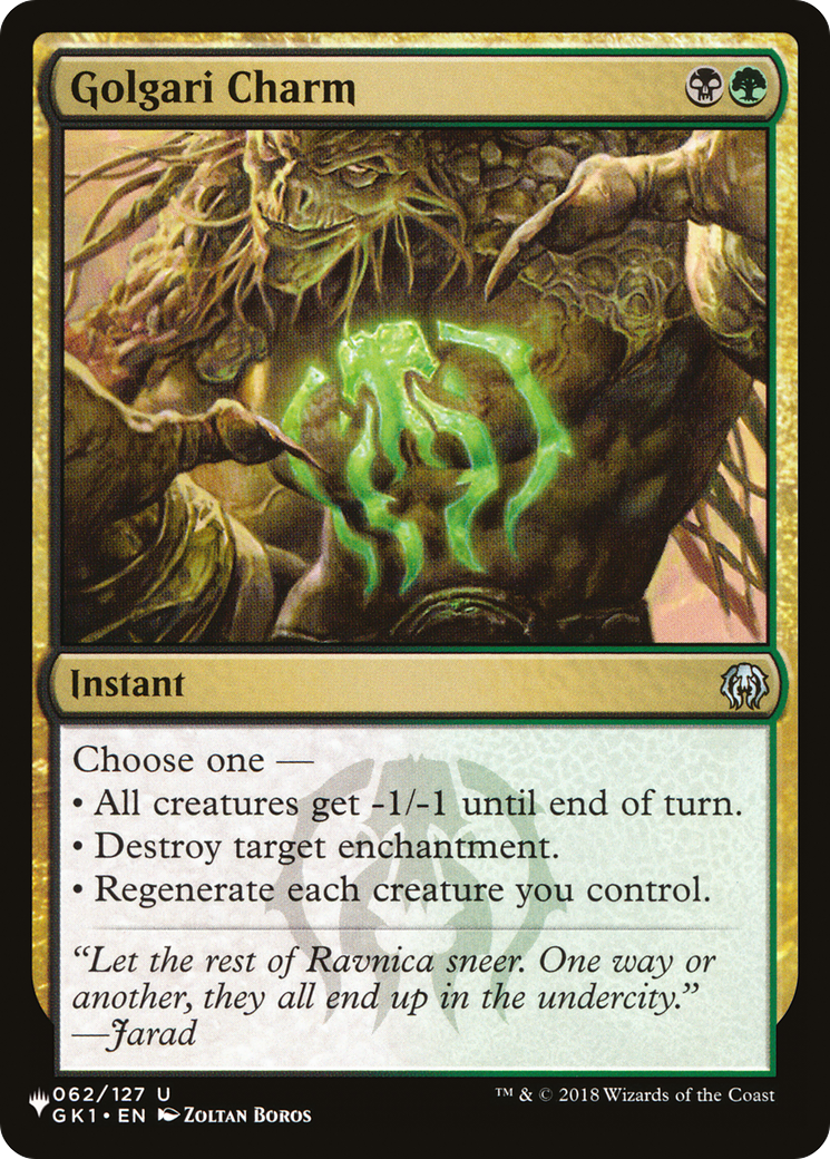Golgari Charm [The List] | Rook's Games and More