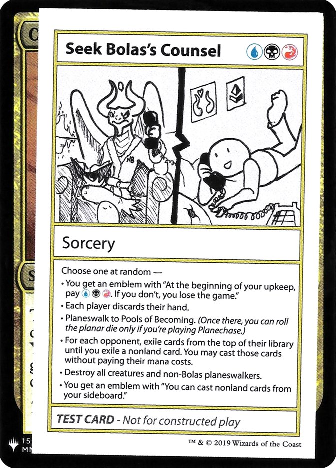 Seek Bolas's Counsel [Mystery Booster Playtest Cards] | Rook's Games and More