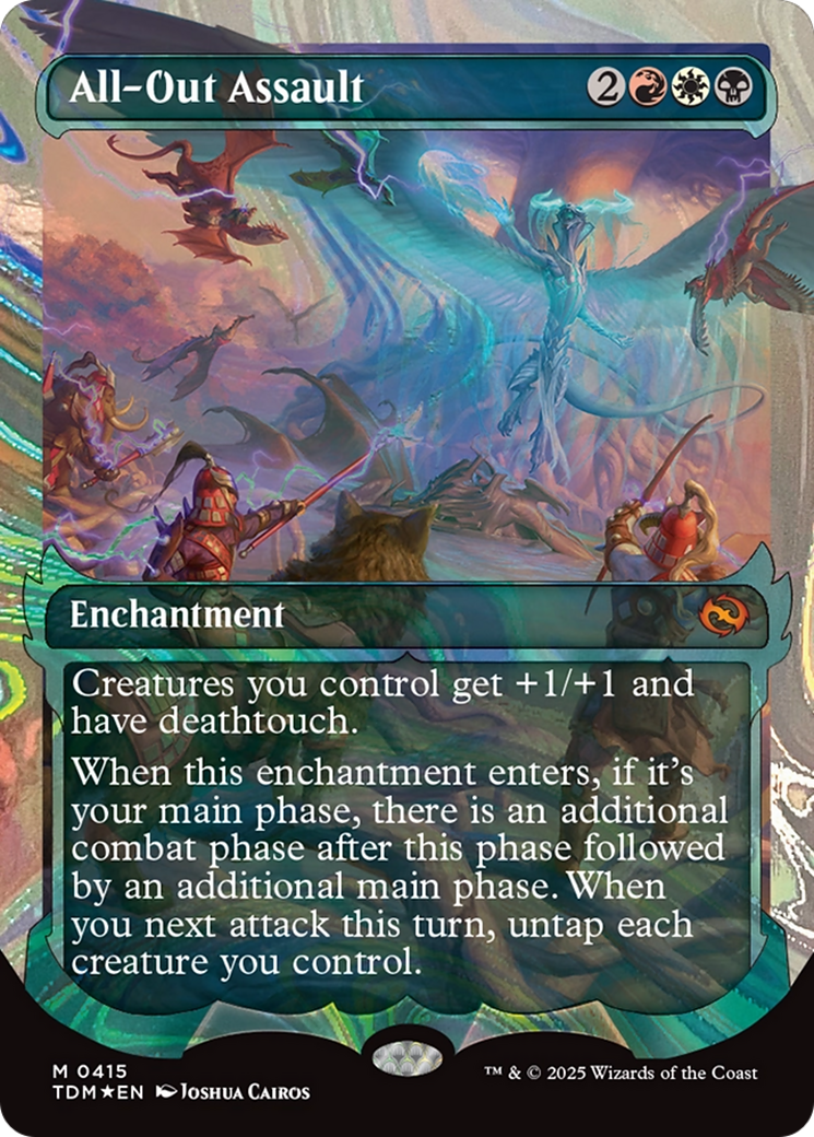 All-Out Assault (Showcase) (Halo Foil) [Tarkir: Dragonstorm] | Rook's Games and More