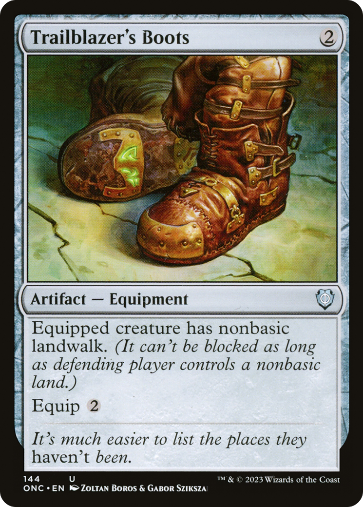 Trailblazer's Boots [Phyrexia: All Will Be One Commander] | Rook's Games and More