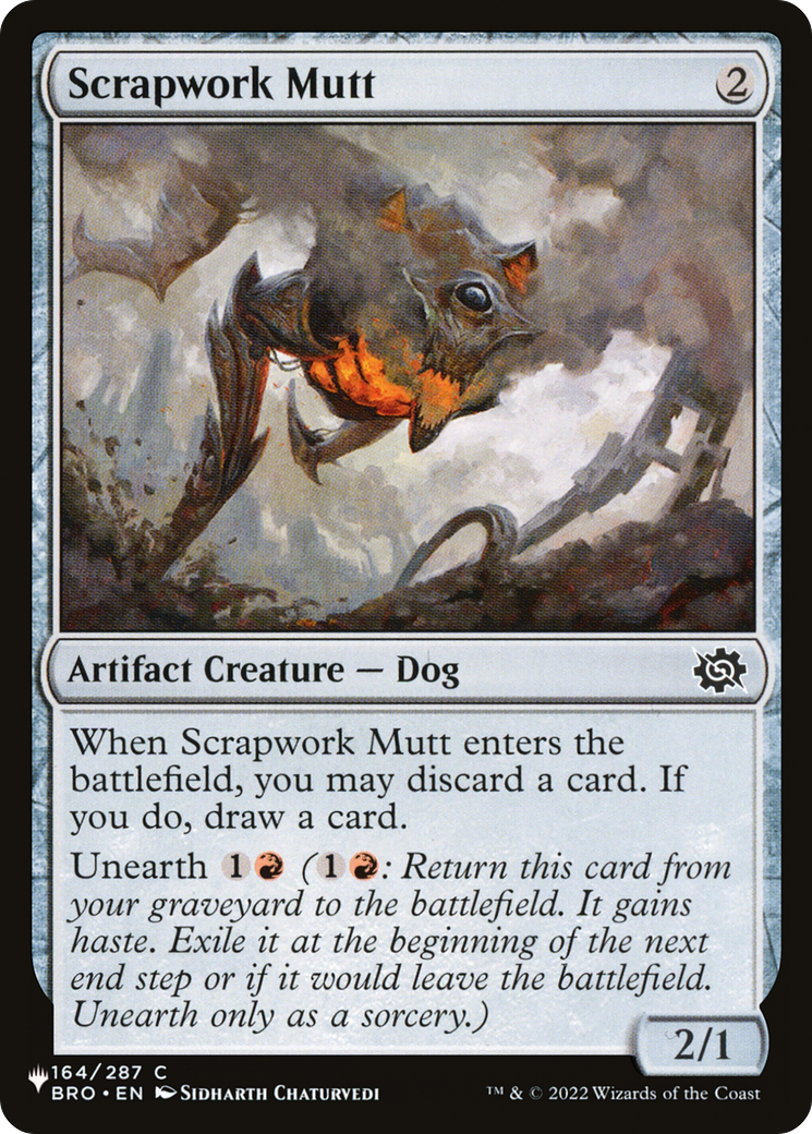 Scrapwork Mutt [The List] | Rook's Games and More