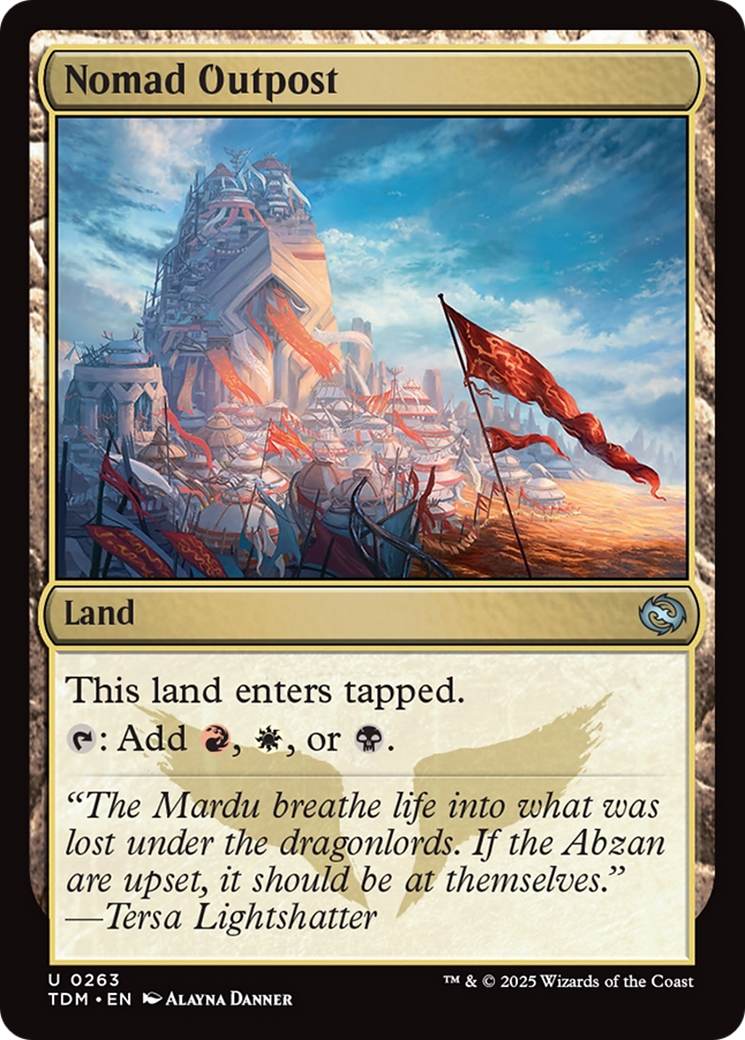 Nomad Outpost [Tarkir: Dragonstorm] | Rook's Games and More