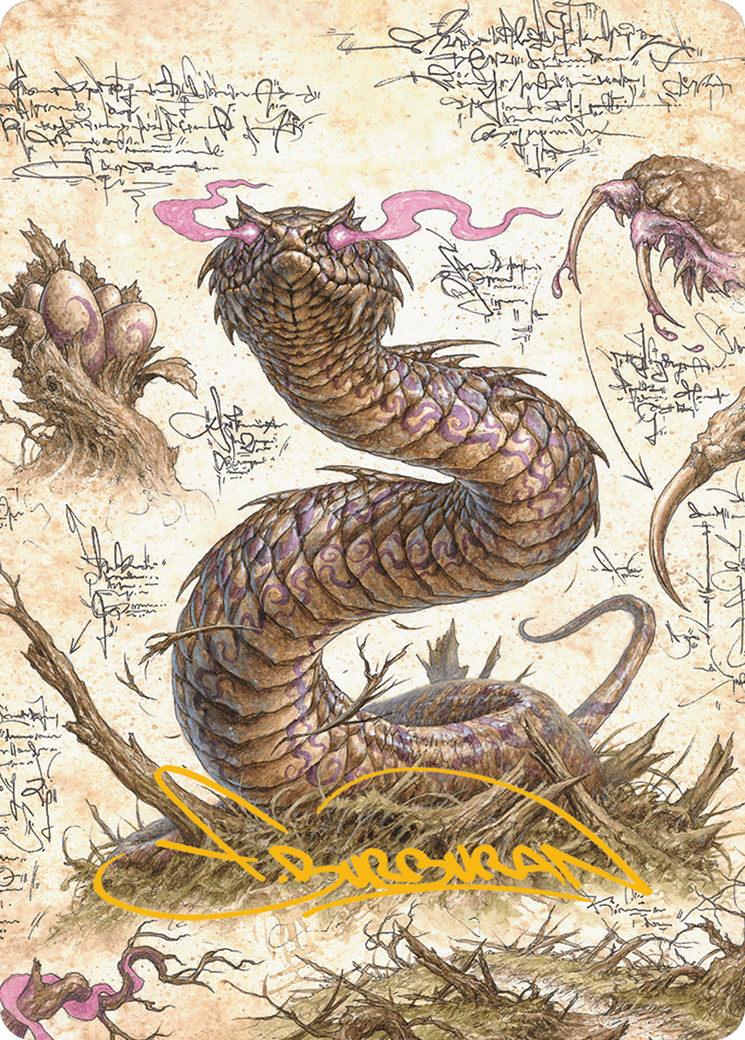 Rottenmouth Viper Art Card (Gold-Stamped Signature) [Bloomburrow Art Series] | Rook's Games and More