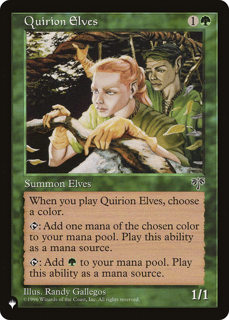 Quirion Elves [The List Reprints] | Rook's Games and More