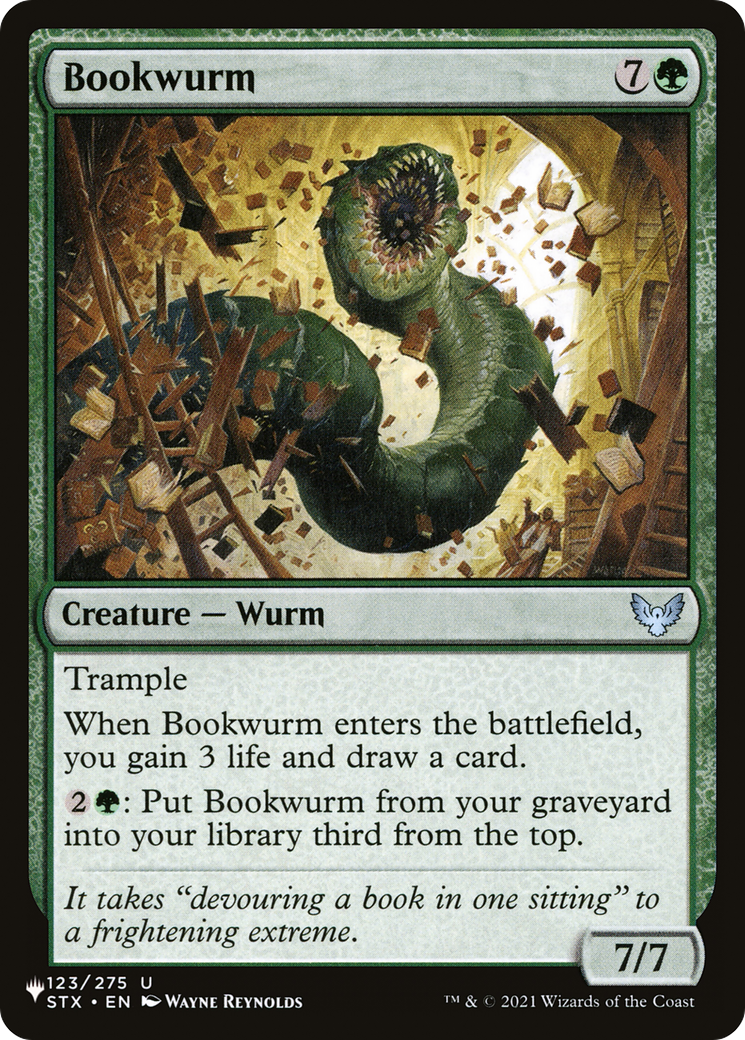 Bookwurm [The List Reprints] | Rook's Games and More