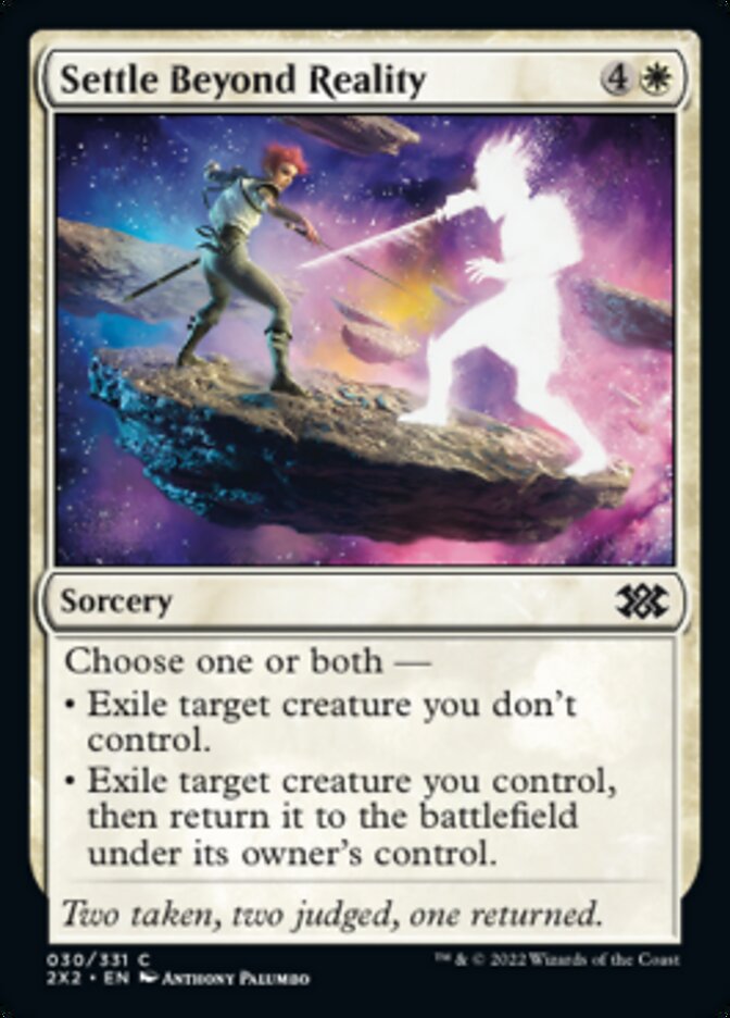 Settle Beyond Reality [Double Masters 2022] | Rook's Games and More