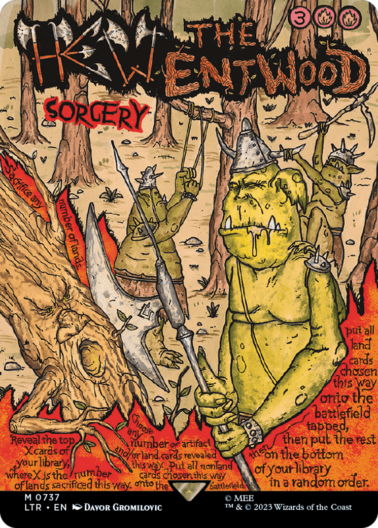 Hew the Entwood (Borderless Poster) [The Lord of the Rings: Tales of Middle-Earth] | Rook's Games and More