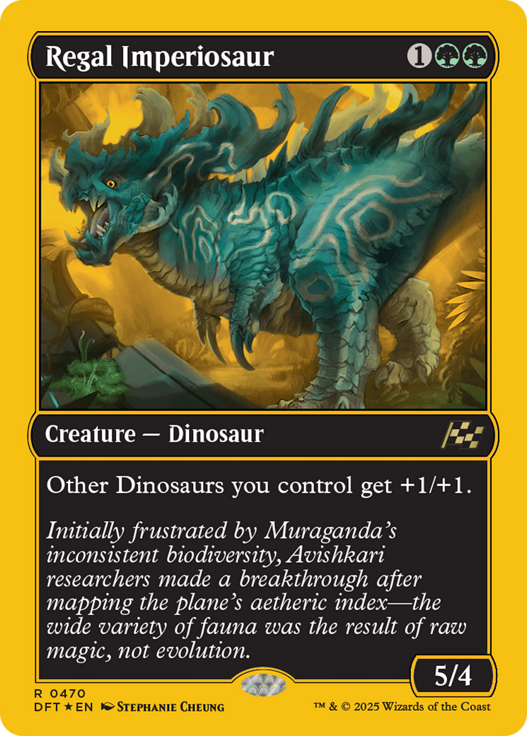 Regal Imperiosaur (First-Place Foil) [Aetherdrift] | Rook's Games and More