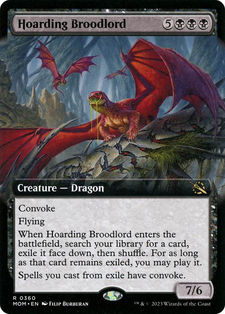 Hoarding Broodlord (Extended Art) [March of the Machine] | Rook's Games and More