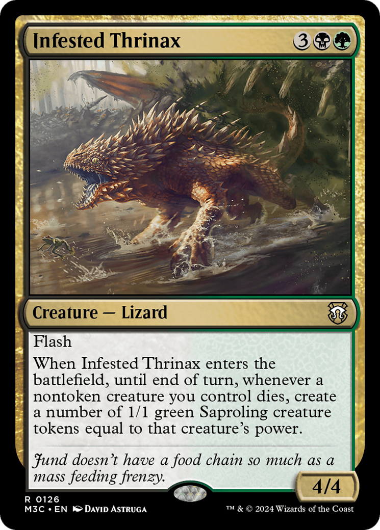 Infested Thrinax [Modern Horizons 3 Commander] | Rook's Games and More