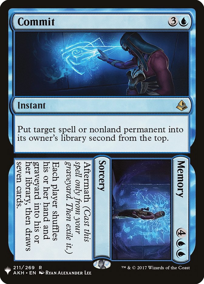 Commit // Memory [The List] | Rook's Games and More