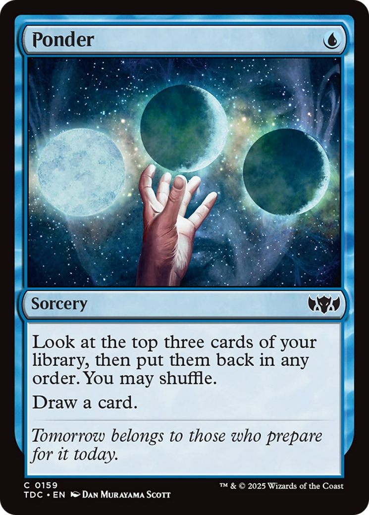 Ponder [Tarkir: Dragonstorm Commander] | Rook's Games and More