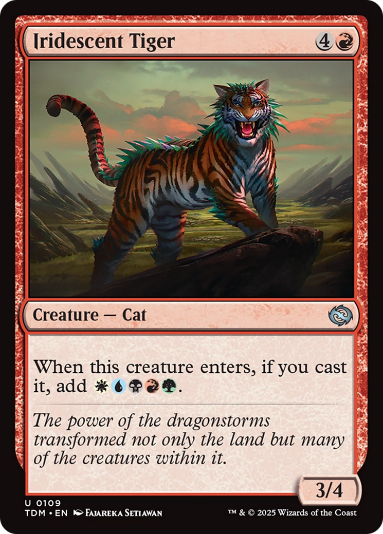 Iridescent Tiger [Tarkir: Dragonstorm] | Rook's Games and More