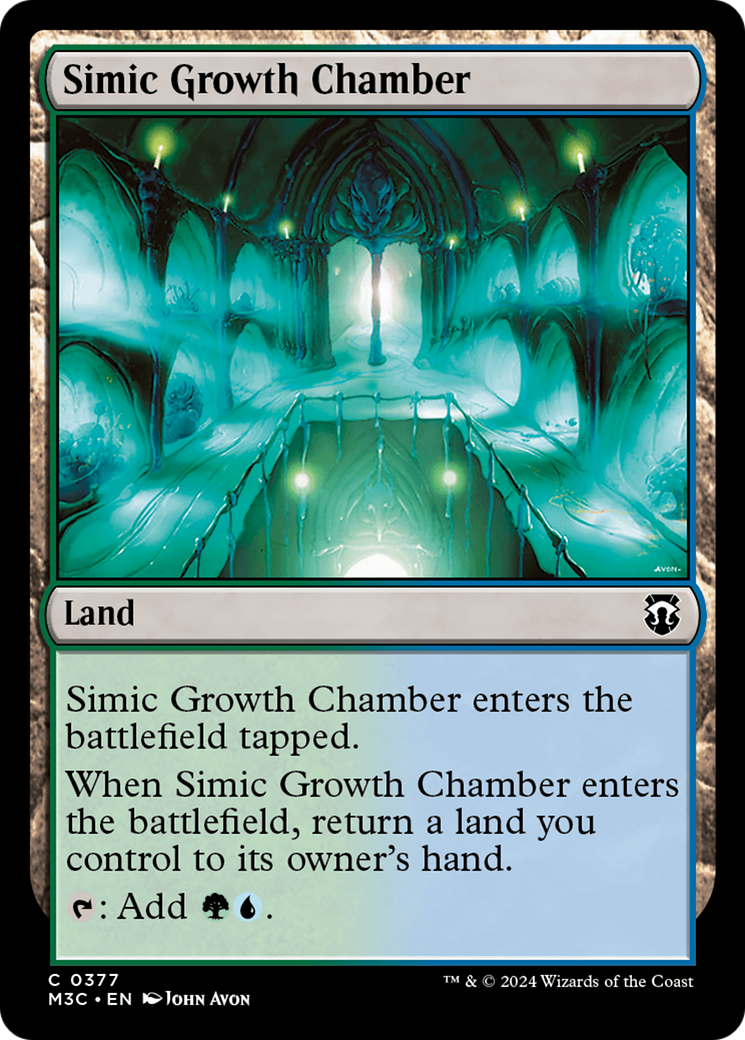 Simic Growth Chamber (Ripple Foil) [Modern Horizons 3 Commander] | Rook's Games and More