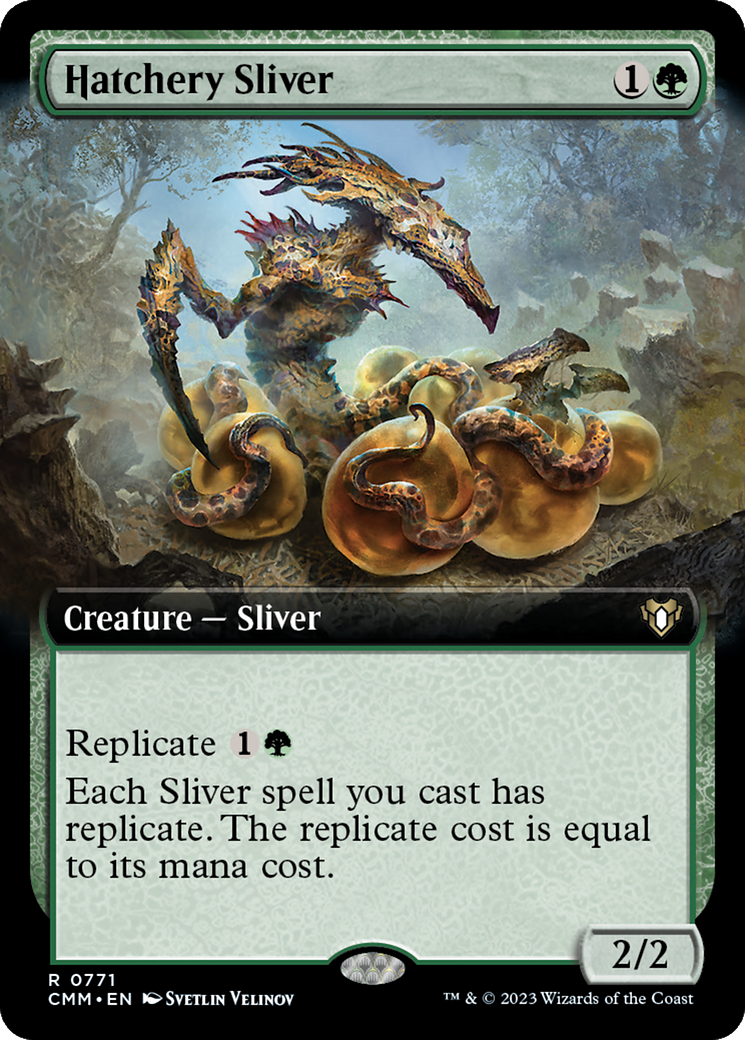 Hatchery Sliver (Extended Art) [Commander Masters] | Rook's Games and More