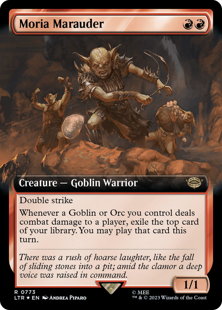 Moria Marauder (Extended Art) (Surge Foil) [The Lord of the Rings: Tales of Middle-Earth] | Rook's Games and More