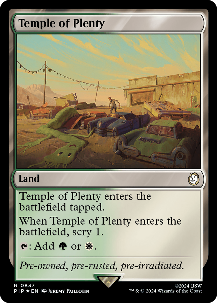Temple of Plenty (Surge Foil) [Fallout] | Rook's Games and More