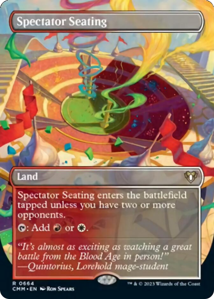 Spectator Seating (Borderless Alternate Art) [Commander Masters] | Rook's Games and More