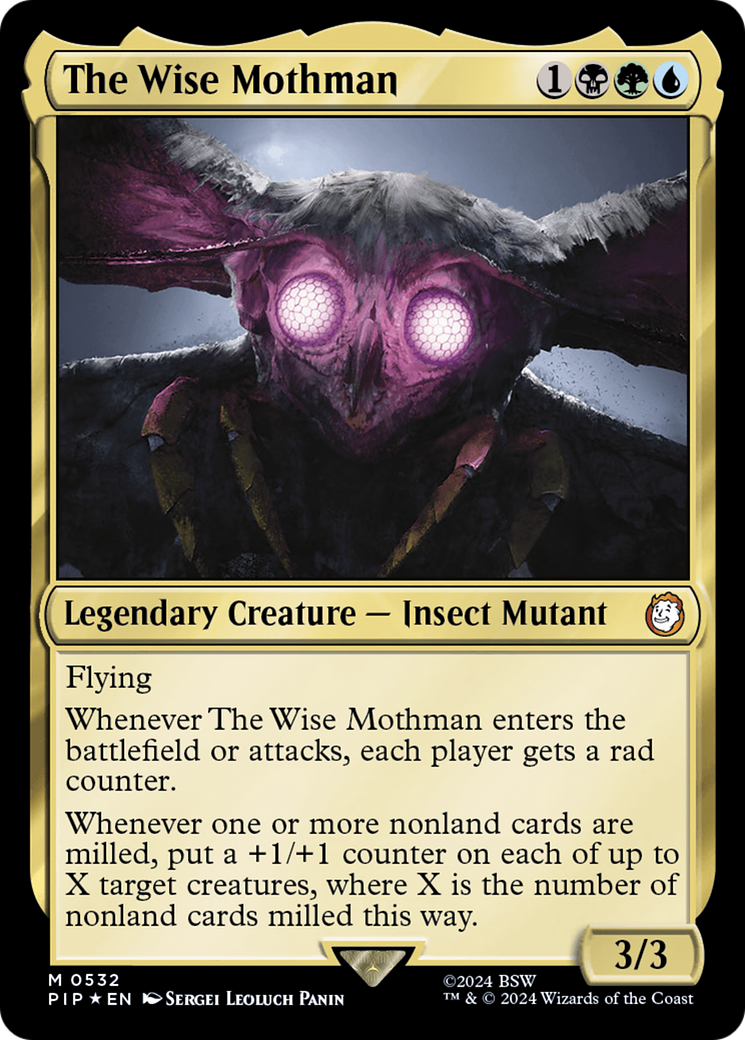 The Wise Mothman (Surge Foil) [Fallout] | Rook's Games and More