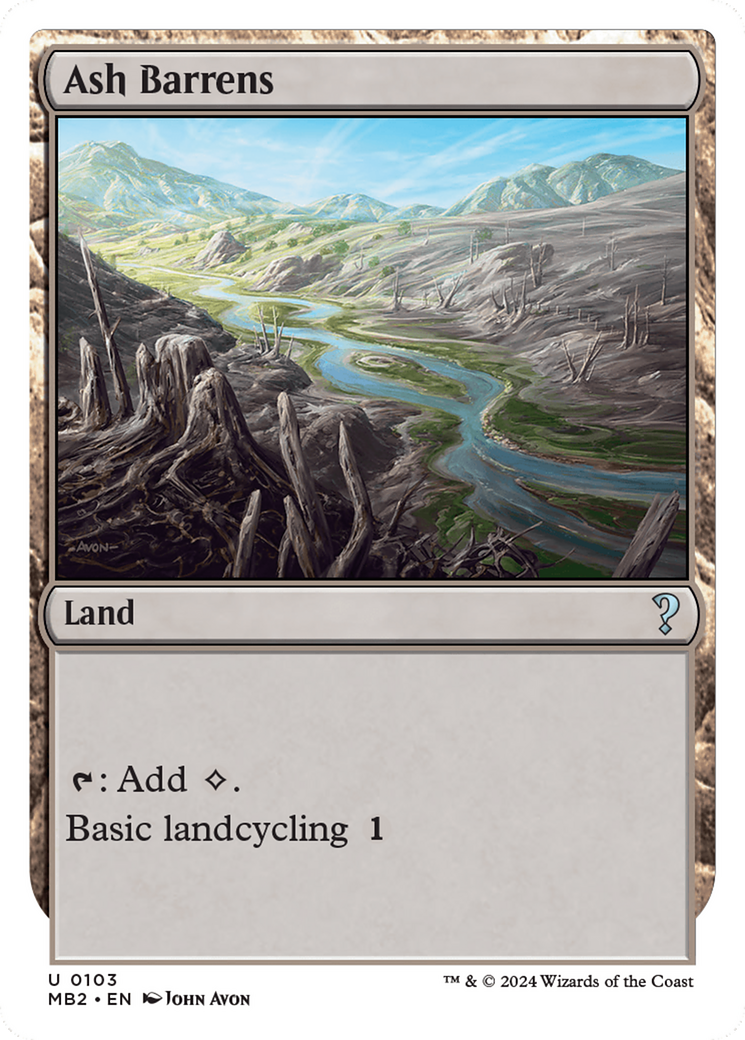 Ash Barrens (White Border) [Mystery Booster 2] | Rook's Games and More