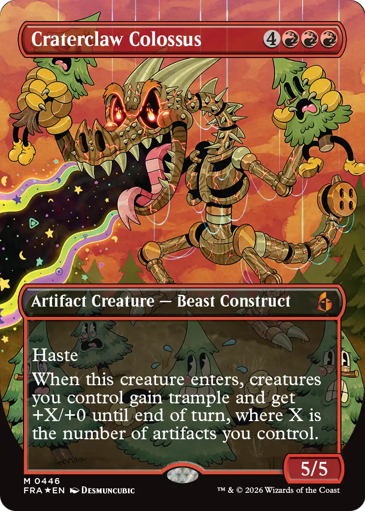 Craterclaw Colossus (Borderless) (0446) [Reality Fracture] | Rook's Games and More