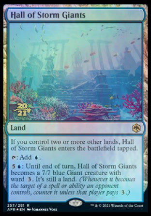 Hall of Storm Giants [Dungeons & Dragons: Adventures in the Forgotten Realms Prerelease Promos] | Rook's Games and More