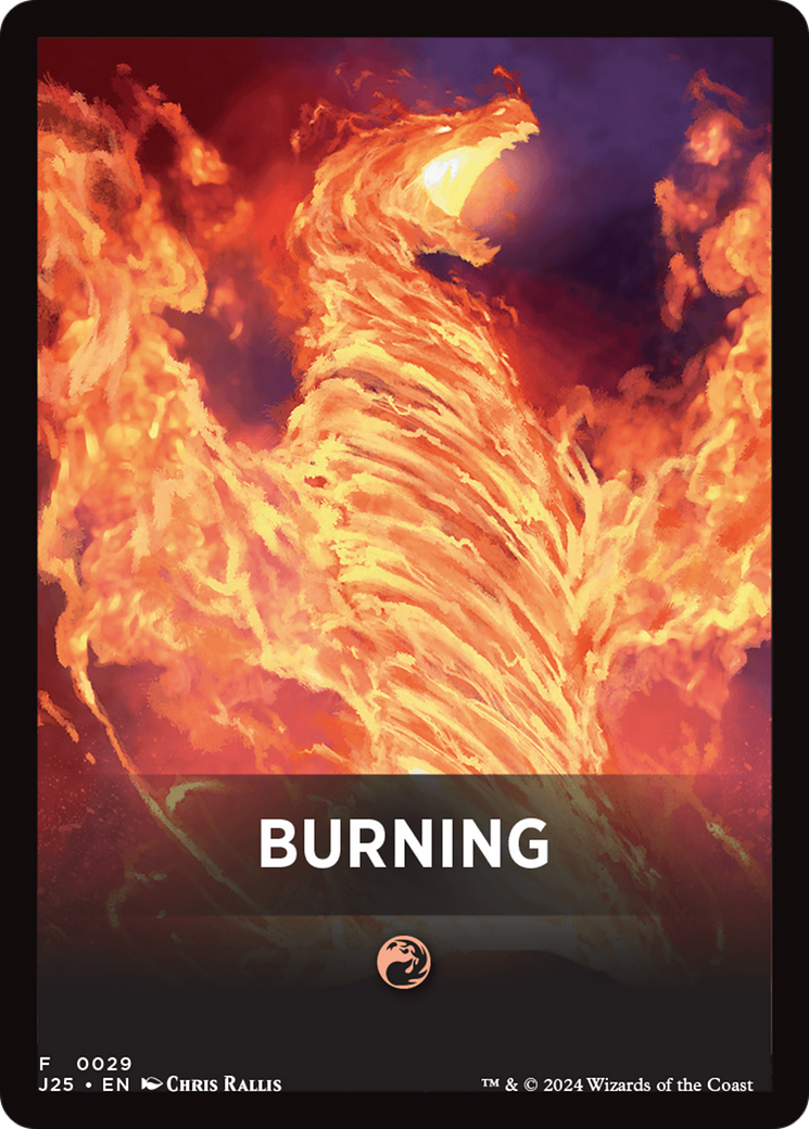 Burning Theme Card [Foundations Jumpstart Front Cards] | Rook's Games and More