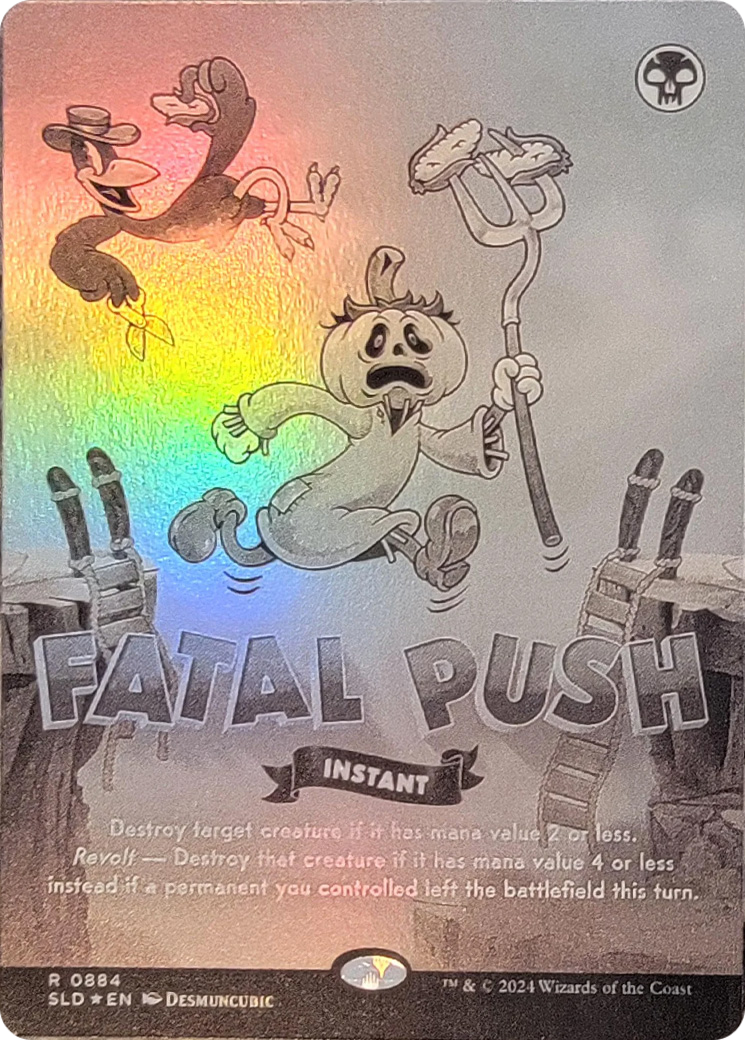 Fatal Push (0884) (Black & White Foil) [Secret Lair Drop Series] | Rook's Games and More