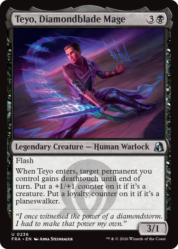 Teyo, Diamondblade Mage [Reality Fracture] | Rook's Games and More