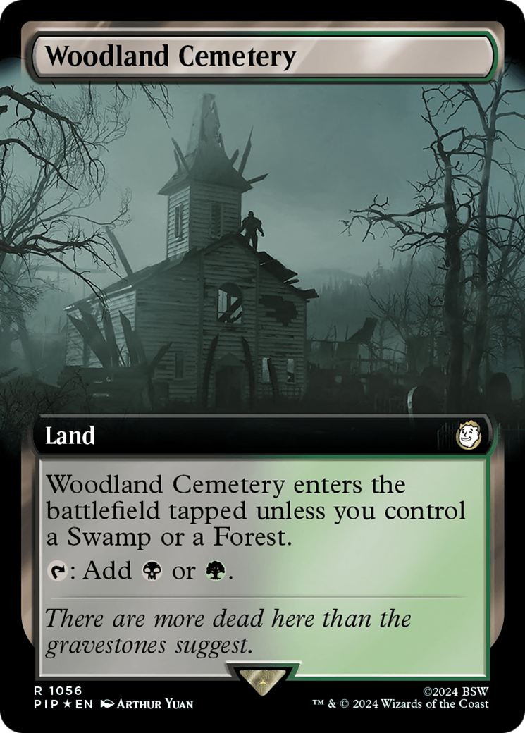 Woodland Cemetery (Extended Art) (Surge Foil) [Fallout] | Rook's Games and More