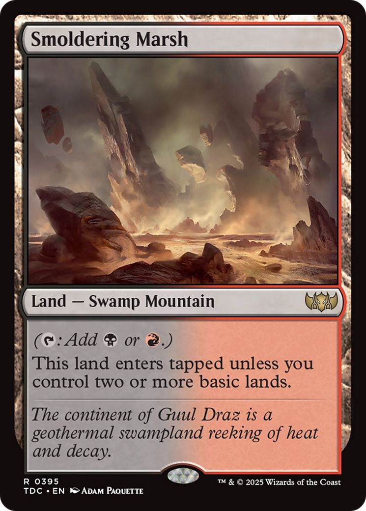 Smoldering Marsh [Tarkir: Dragonstorm Commander] | Rook's Games and More