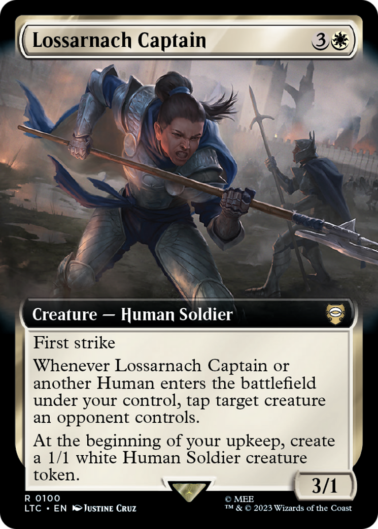 Lossarnach Captain (Extended Art) [The Lord of the Rings: Tales of Middle-Earth Commander] | Rook's Games and More