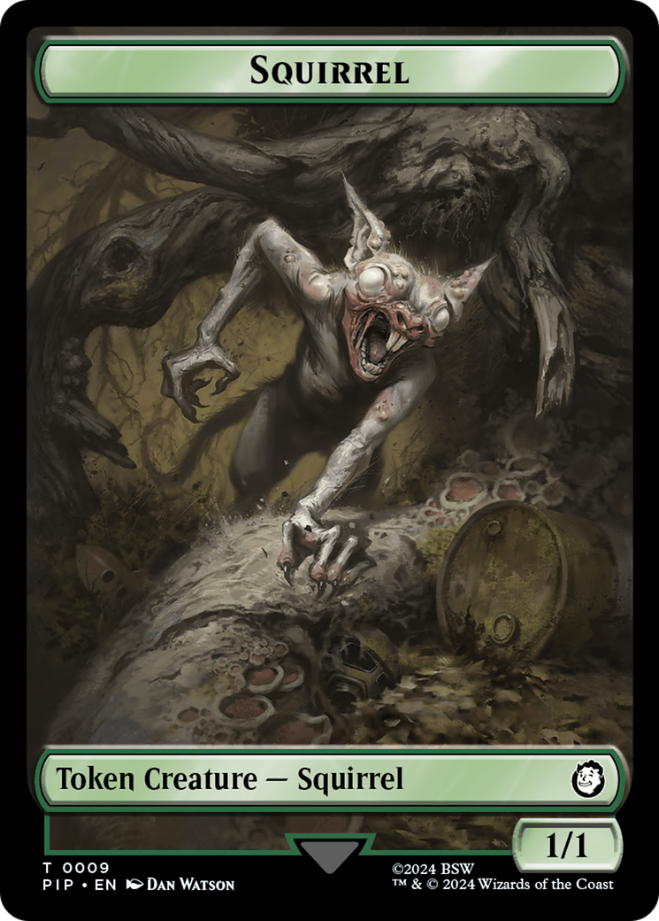 Food (013) // Squirrel Double-Sided Token [Fallout Tokens] | Rook's Games and More