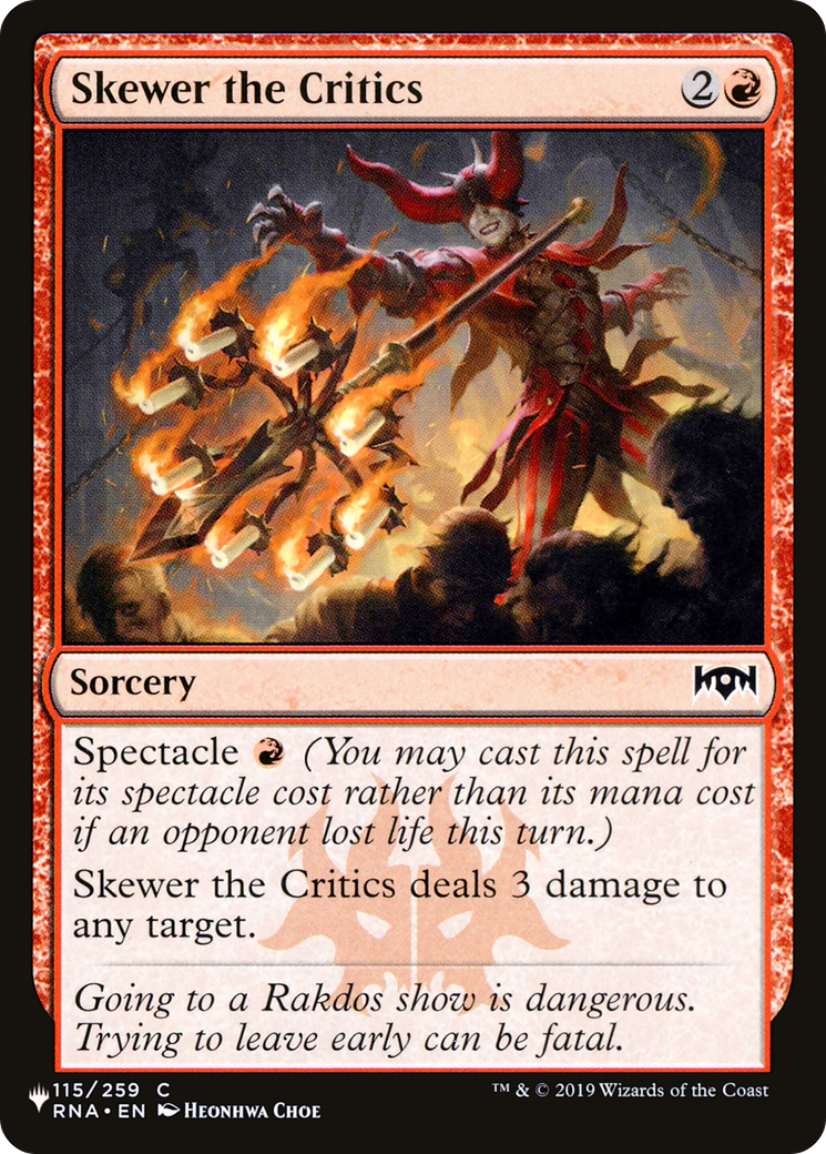 Skewer the Critics [The List] | Rook's Games and More
