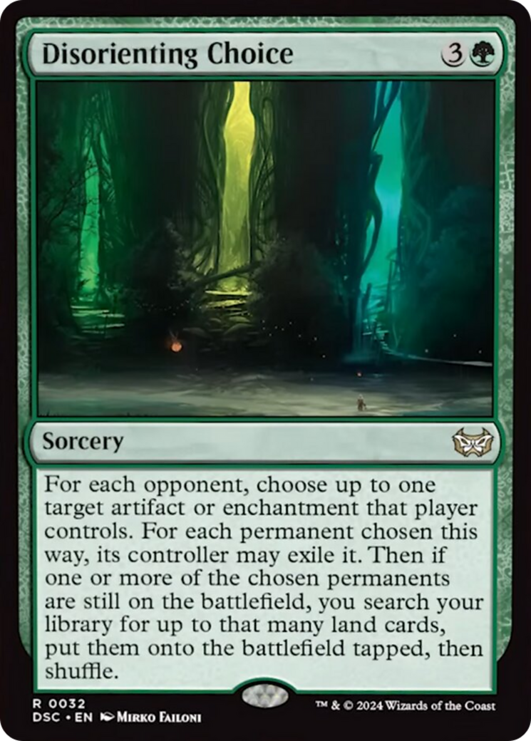 Disorienting Choice [Duskmourn: House of Horror Commander] | Rook's Games and More