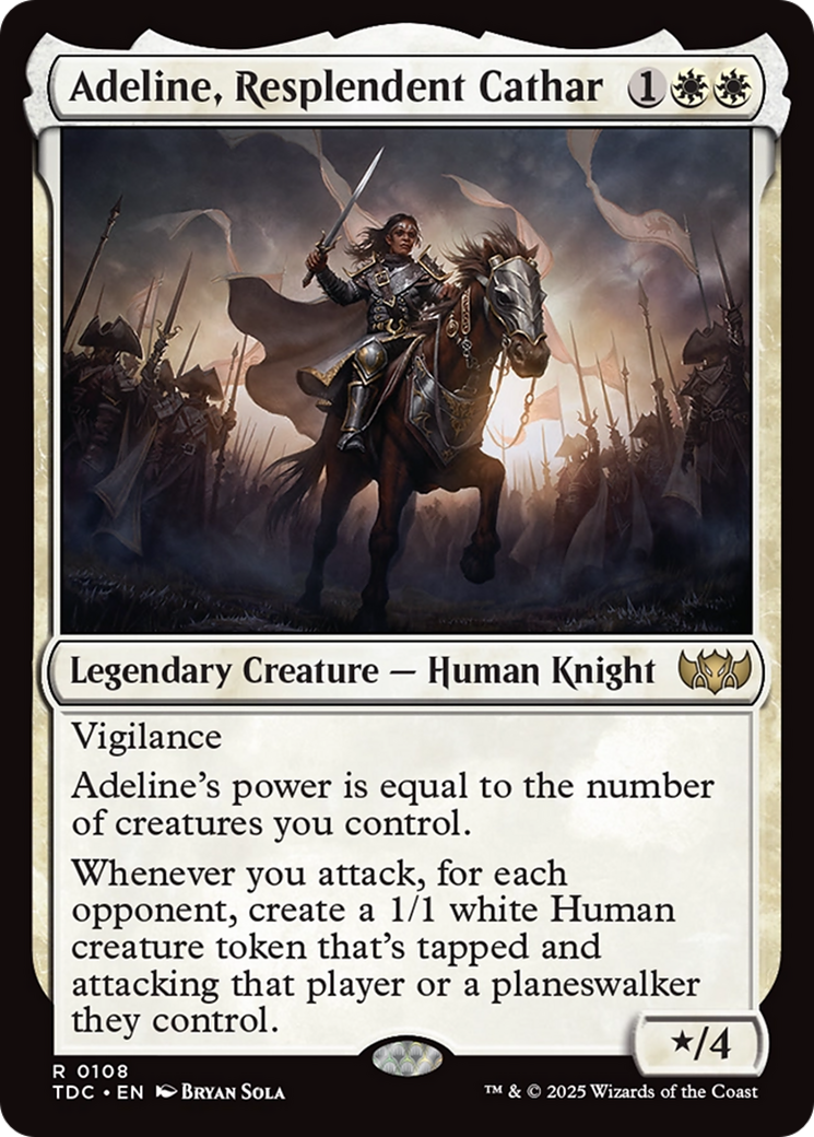 Adeline, Resplendent Cathar [Tarkir: Dragonstorm Commander] | Rook's Games and More