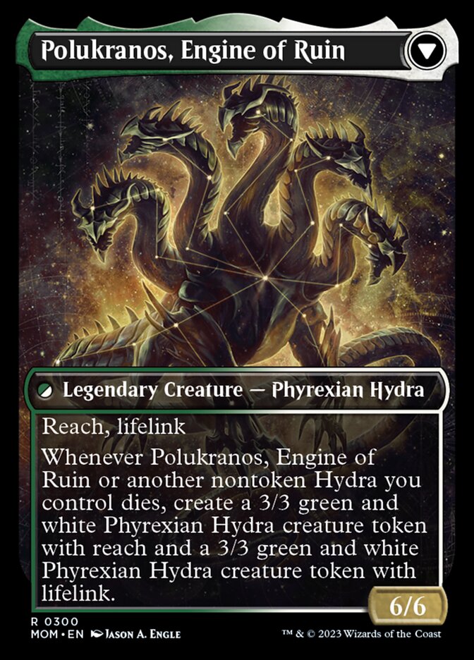 Polukranos Reborn // Polukranos, Engine of Ruin (Showcase Planar Booster Fun) [March of the Machine] | Rook's Games and More