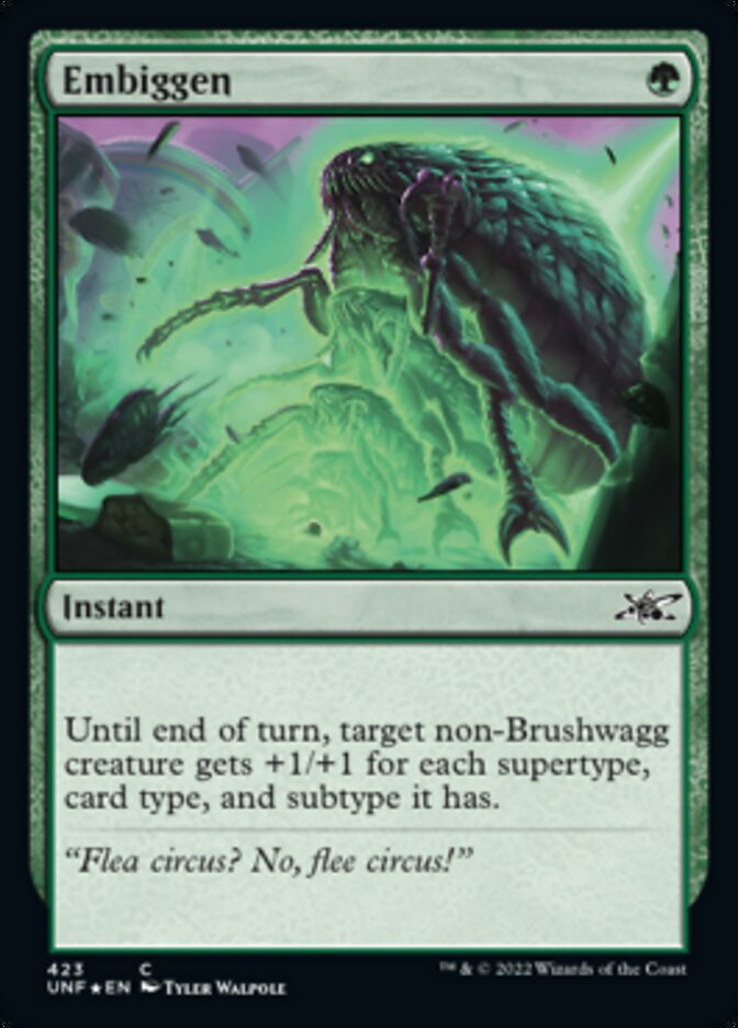 Embiggen (Galaxy Foil) [Unfinity] | Rook's Games and More