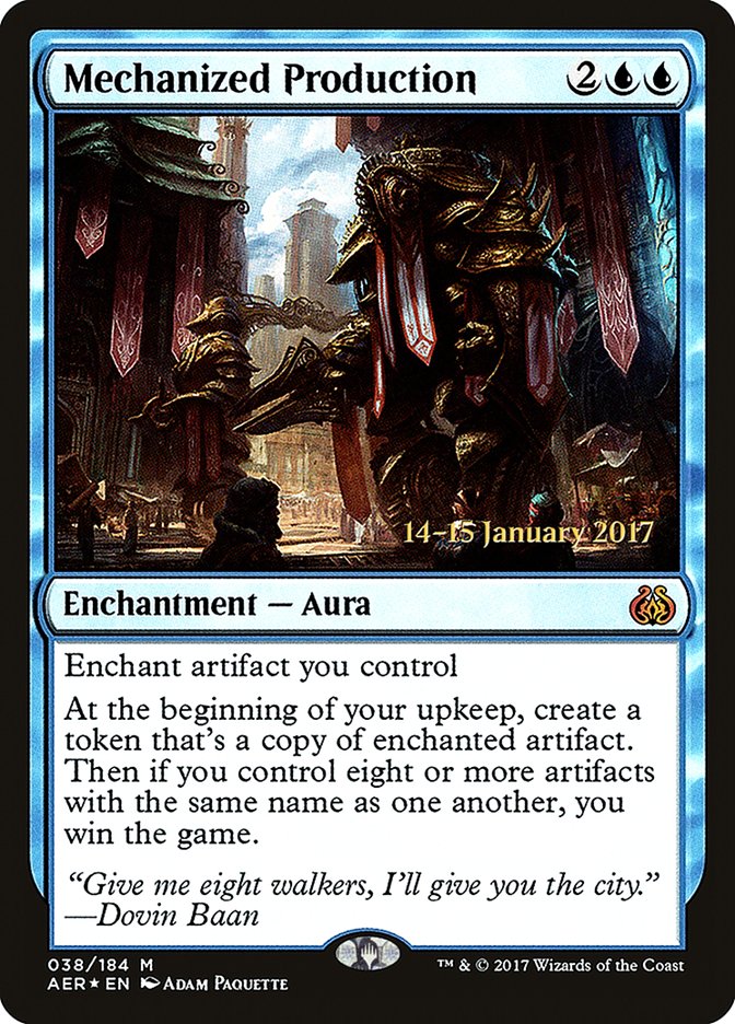 Mechanized Production [Aether Revolt Prerelease Promos] | Rook's Games and More