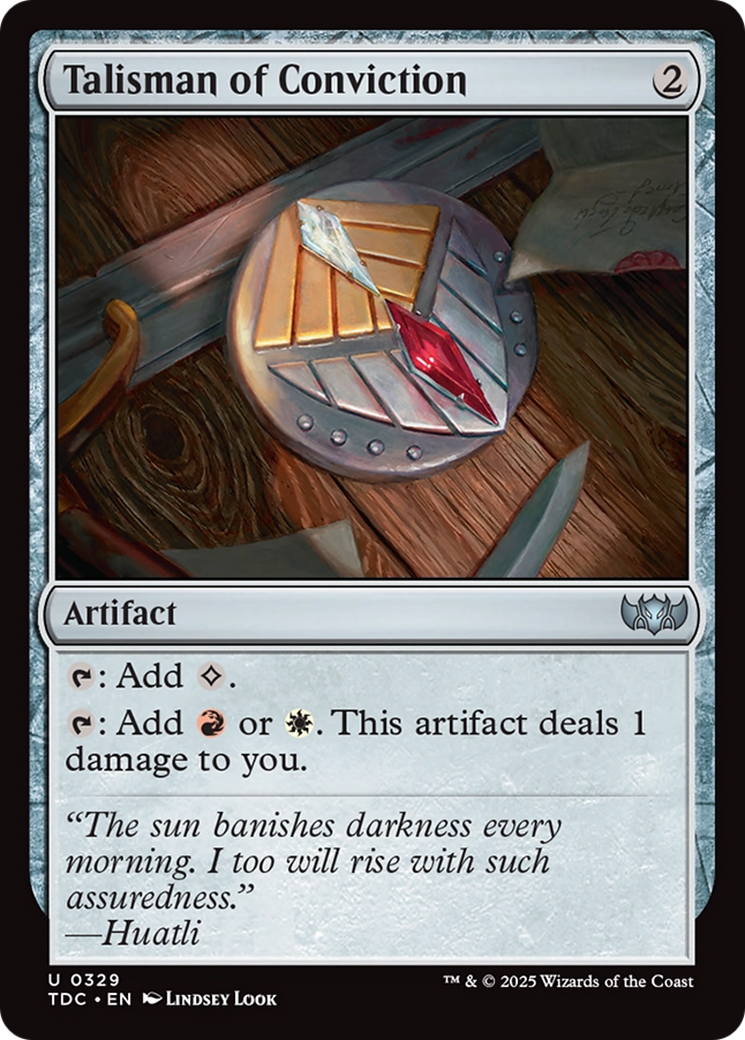 Talisman of Conviction [Tarkir: Dragonstorm Commander] | Rook's Games and More