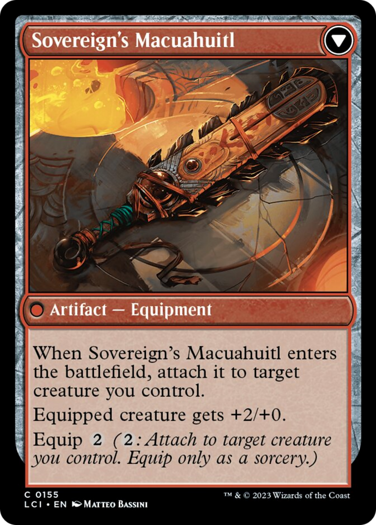 Idol of the Deep King // Sovereign's Macuahuitl [The Lost Caverns of Ixalan] | Rook's Games and More