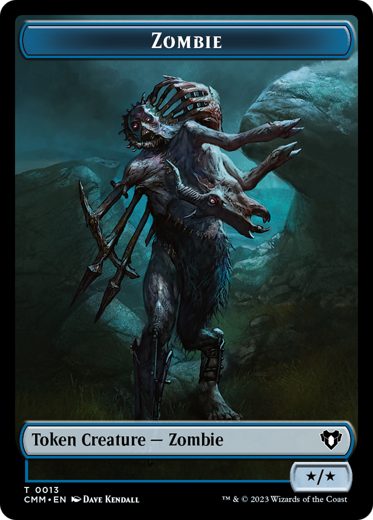 Zombie Token (13) [Commander Masters Tokens] | Rook's Games and More