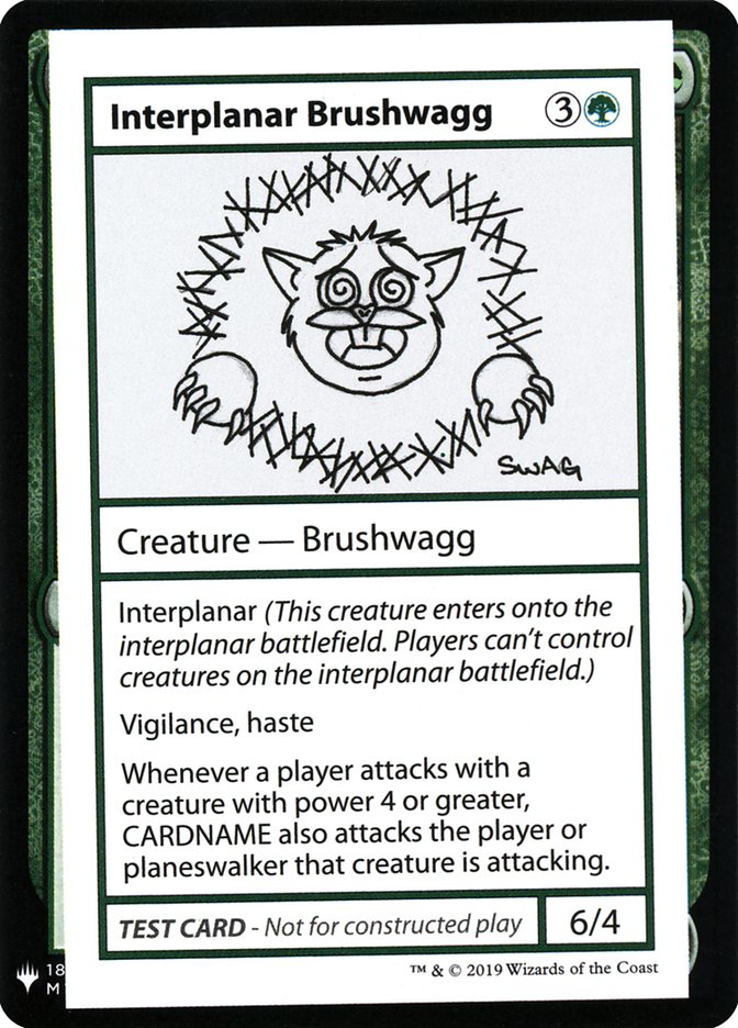 Interplanar Brushwagg [Mystery Booster Playtest Cards] | Rook's Games and More