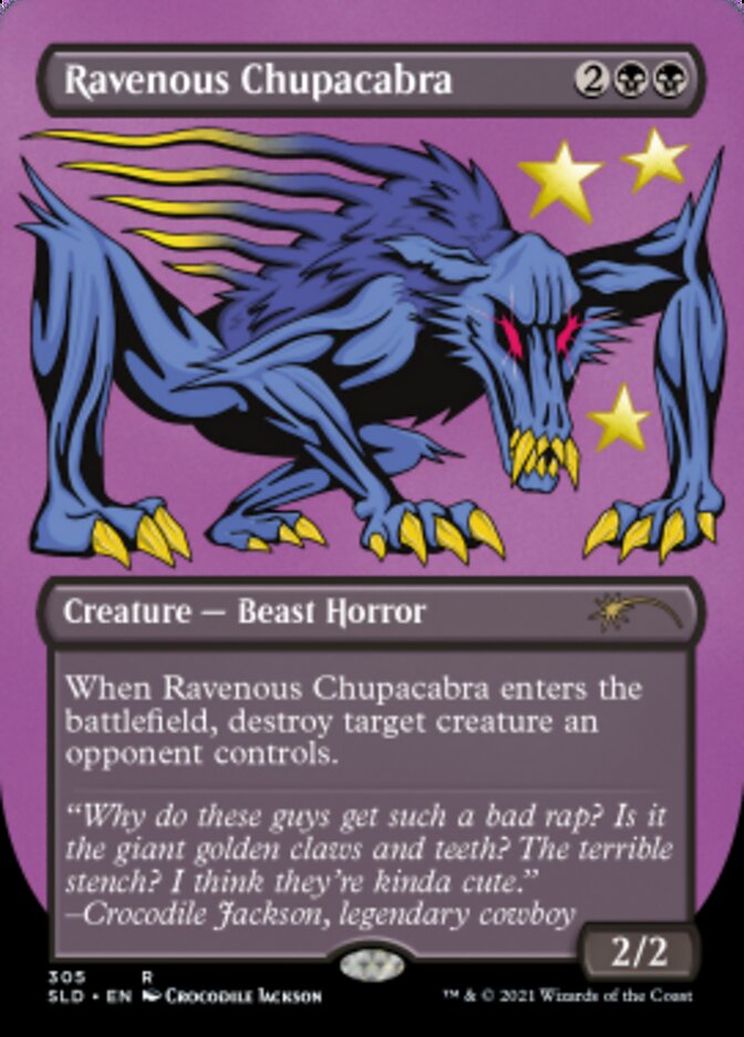 Ravenous Chupacabra (Borderless) (Foil Etched) [Secret Lair Drop Series] | Rook's Games and More
